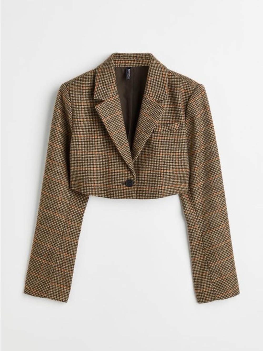 Brown Crop blazer